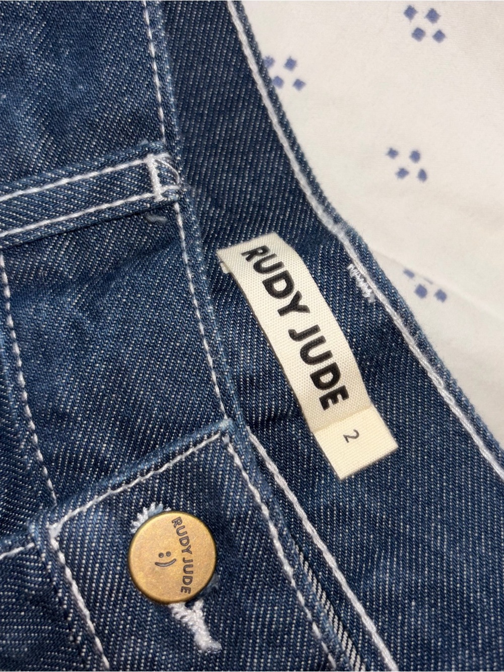 Rudy Jude Dark Blue Straight Leg Jeans - Picture 3 of 5